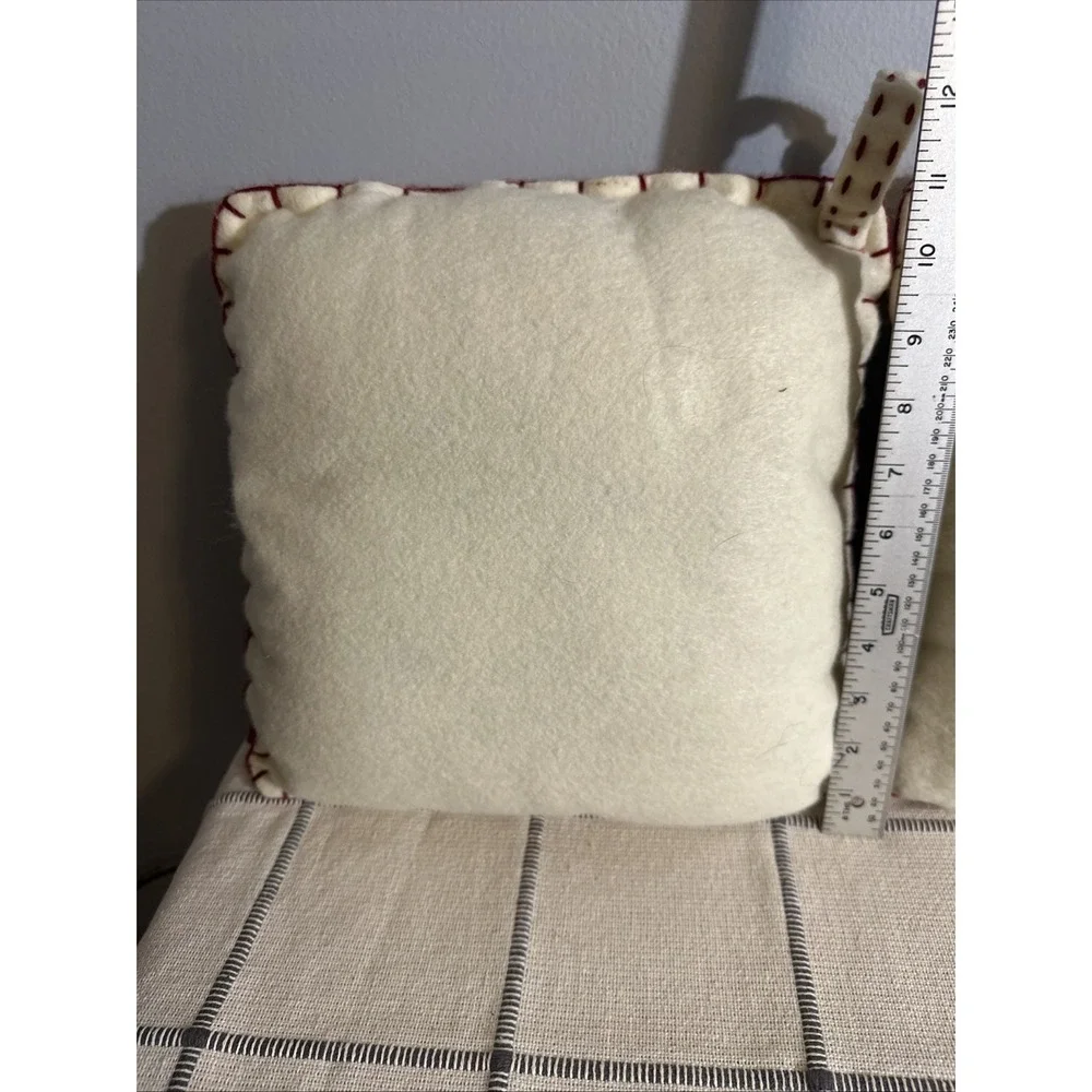 Christmas Tree  Holiday Throw Pillows Target Square 11x11 White Red Set 2‎